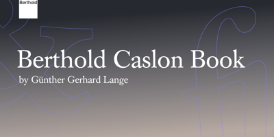 Berthold Caslon Book Free Download