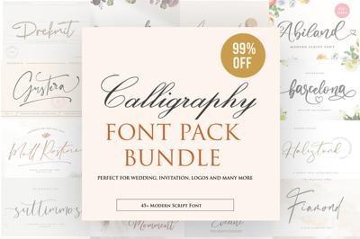 Best 45+ Calligraphy Font Bundle Free Download