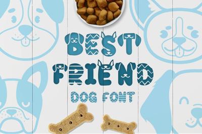 Best Friend - Dog font and clipart Free Download