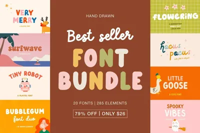 Best Seller Font BUNDLE Free Download