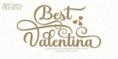 Best Valentina Font