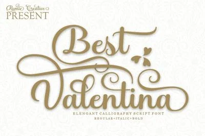 Best Valentina Font