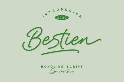 Bestien - Monoline Script Font