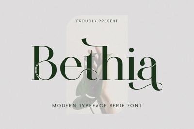 Bethia Modern Serif Font Free Download