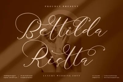 Bettilda Ristta Wedding Script Font