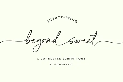 BeyondSweet Handwritten Wedding Font Free Download