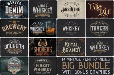 Big Bundle - 14 fonts Free Download