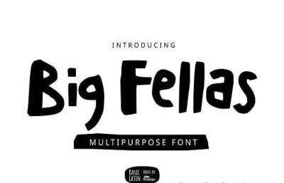 Big Fellas Cute Font Free Fonts Download