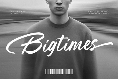 Bigtimes - A Modern Script Font
