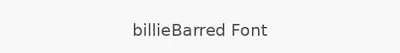 billieBarred Font