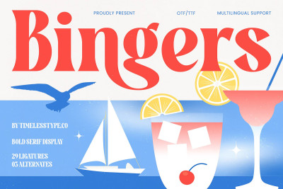 Bingers Bold Serif Display Font
