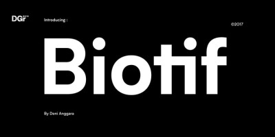 Biotif Font