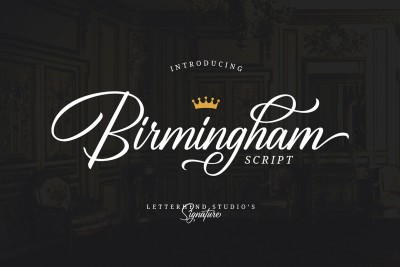 Birmingham - Signature Script Font