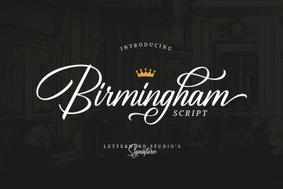 Birmingham - Signature Script Font
