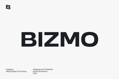 Bizmo; 18 Fonts of Display Family Free Download