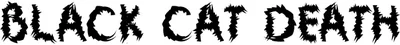 Black Cat Death Font