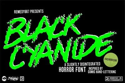 Black Cyanide Font