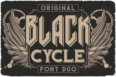 Black Cycle Font DUO Free Download