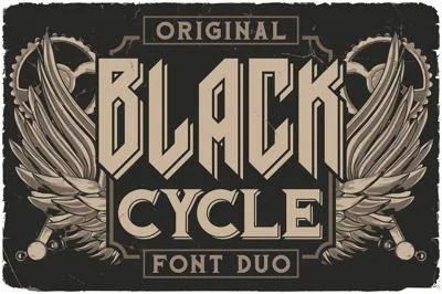 Black Cycle Font DUO