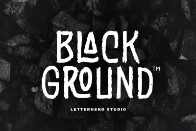 Black Ground Font