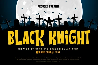 BLACK KNIGHT - Gaming Font