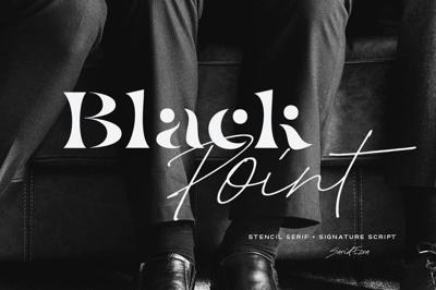 Black Point - Modern Font Duo Free Download