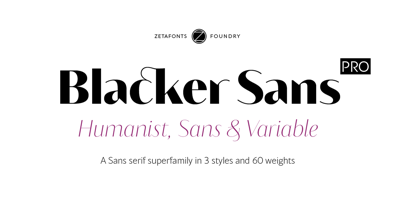 Blacker Sans Pro Free Download