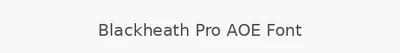 Blackheath Pro AOE Font