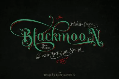 Blackmoon Classic Script Font