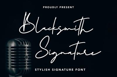 Blacksmith Signature - Stylish Font Free Download