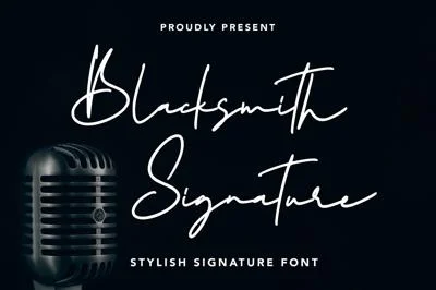 Blacksmith Signature - Stylish Font