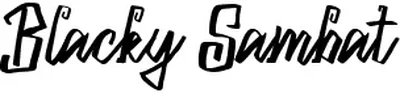 Blacky Sambat Font