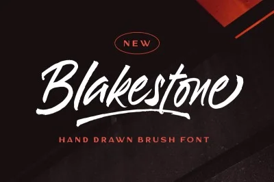 Blakestone - Hand Drawn Brush Font
