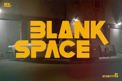 Blank Space Type Face Font Free Download