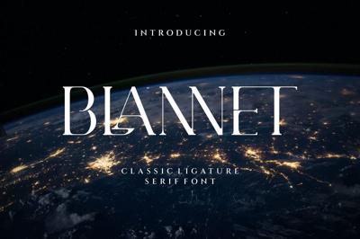 BLANNET Ligature Serif Typeface Free Download