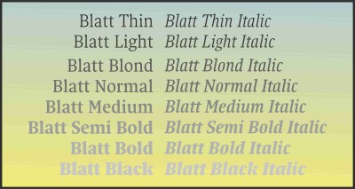 Blatt Font