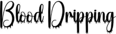 Blood Dripping Font