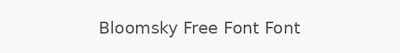 Bloomsky Free Font Font