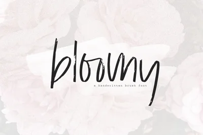 Bloomy - Chic Brush Font