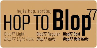 Blop 77 Font