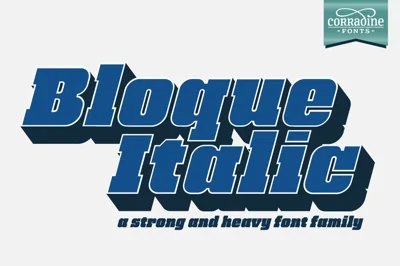 Bloque Italic Font