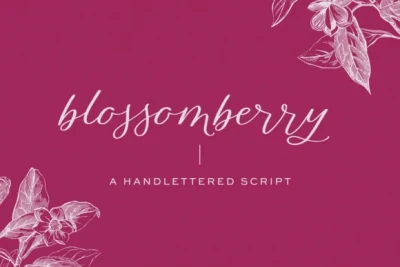 Blossomberry Script Font