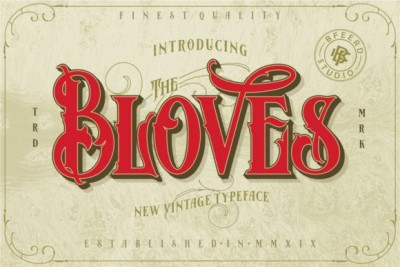 Bloves Font