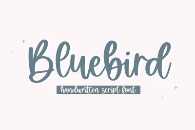 Bluebird | Handwritten Script Font