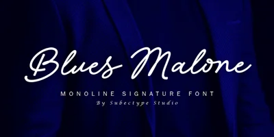 Blues Malone Font