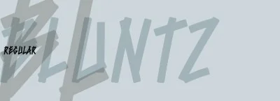 Bluntz Font