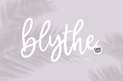 BLYTHE Hand Lettered Script Font Free Download