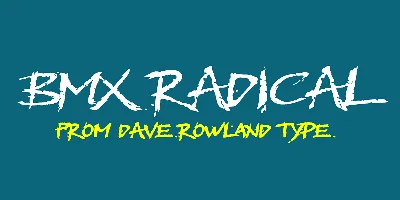 BMX Radical Font