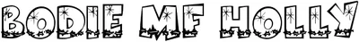 Bodie Mf Holly Font