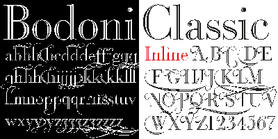 Bodoni Classic Inline Free Download